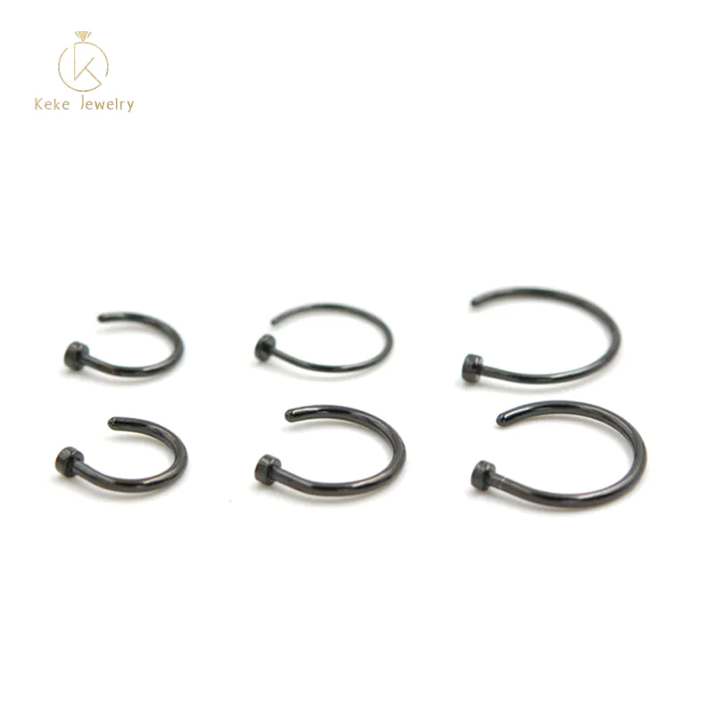 Stainless Steel Body Piercing Jewelry Nose Ring Titanium Steel C Type Nail 1