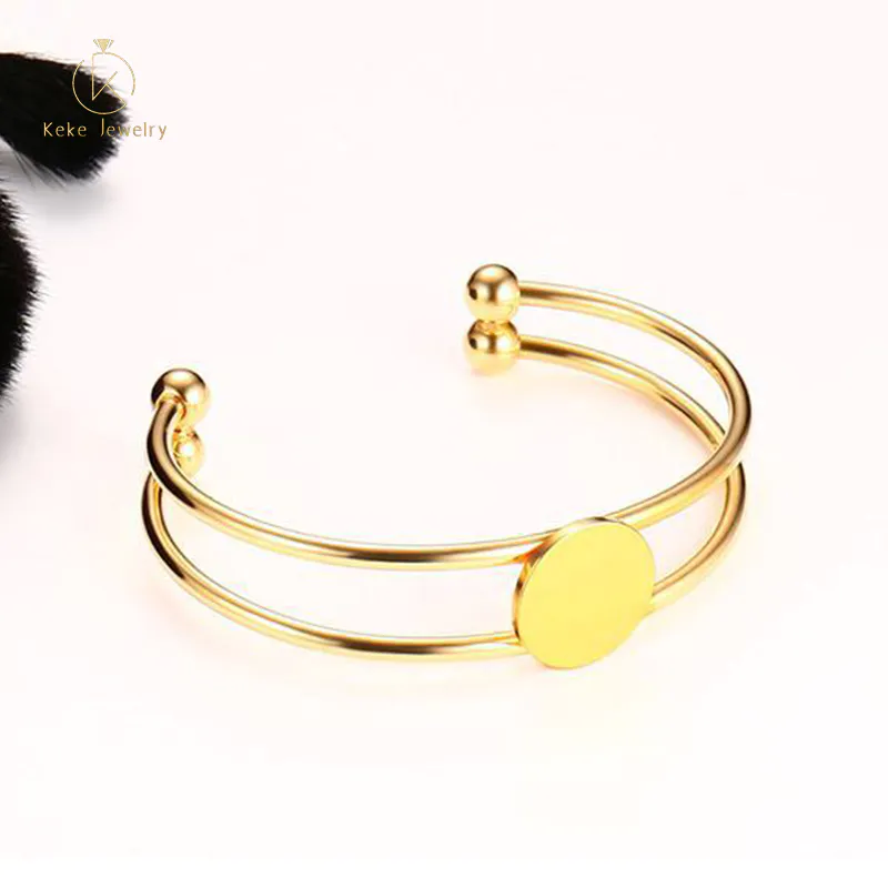 Wholesale Metal Double Layer Open Jewelry Bracelets Design B200G