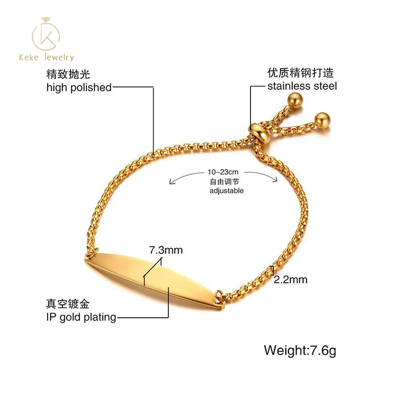 Customized Bracelets Rose Gold Design Adjustable Ladies Bracelet BR-436