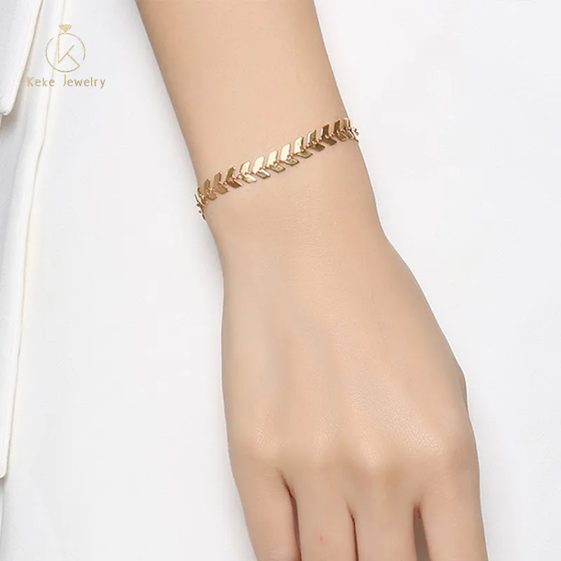 Custom Made New Bracelets Women's Rose Gold Arrow Necklace BR-663