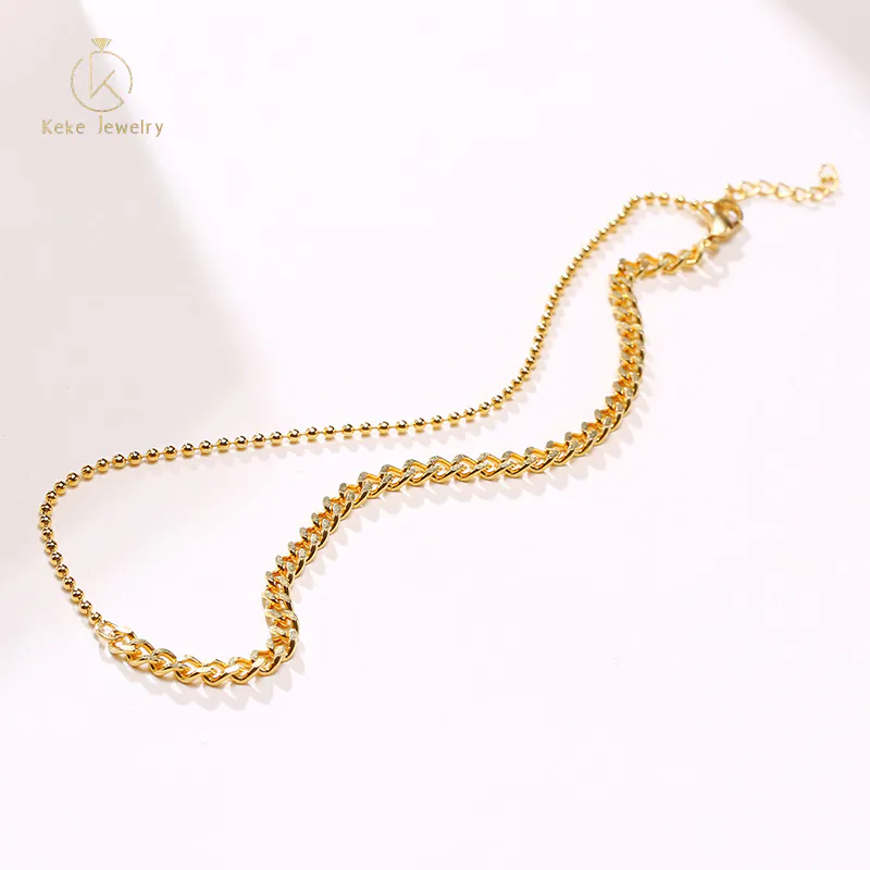 Customizable Simple design 18K gold girl bracelet NC-553