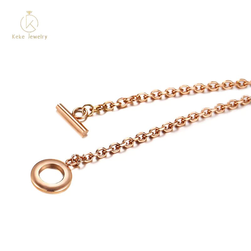 Custom Popular Peach Heart Bracelets Rose Gold Jewelry Maker BR-498