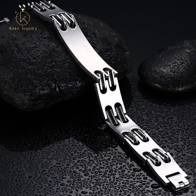 Personalized Bracelets Design Stainless Steel Medical Logo Bracelet BR-141