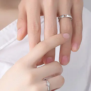 Titanium steel couple ring customization