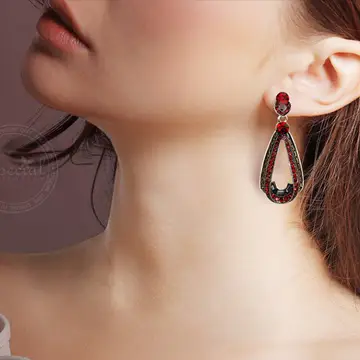 Wearing earrings