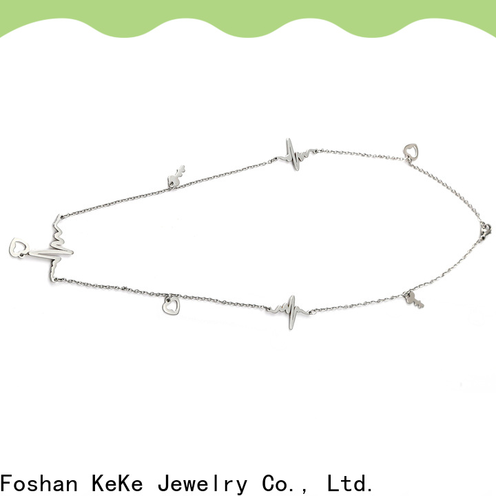 Keke Jewelry angel wing pendant silver for business for lady