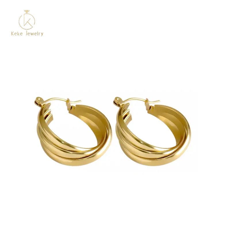 316L stainless steel unique earrings curved shaped curved custom earrings TL-ER108
