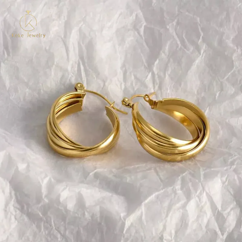 316L stainless steel unique earrings curved shaped curved custom earrings TL-ER108