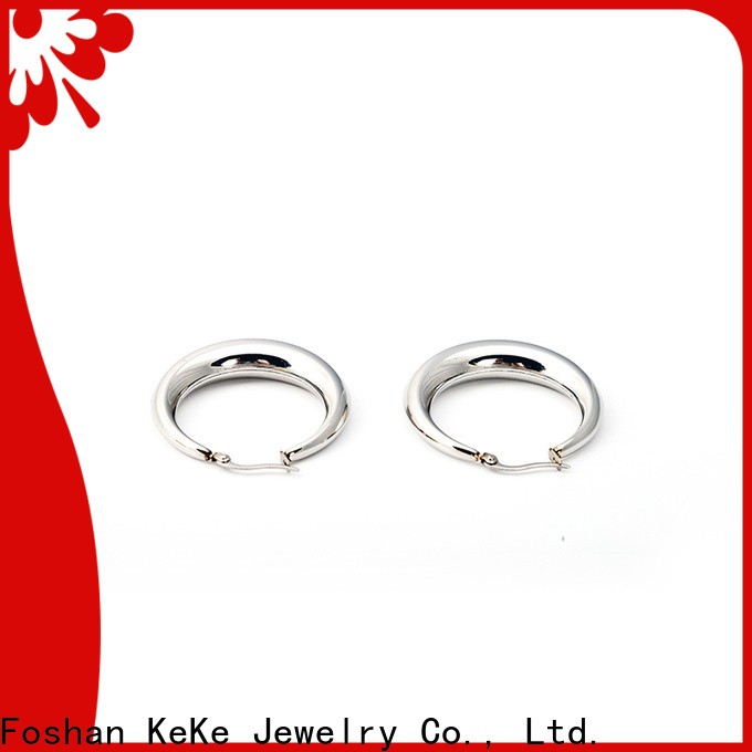 Keke Jewelry High-quality silver colour earrings factory for lady