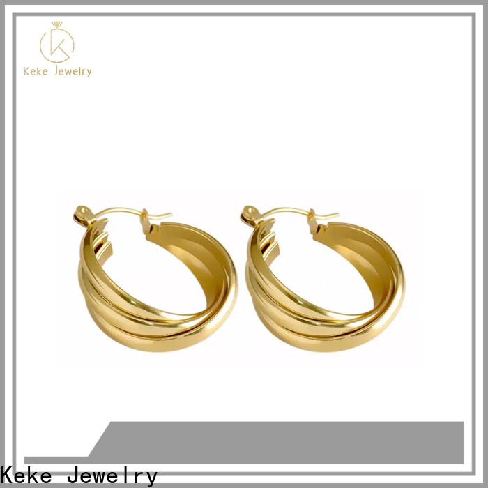 Keke Jewelry sterling silver sleeper earrings manufacturers for lady