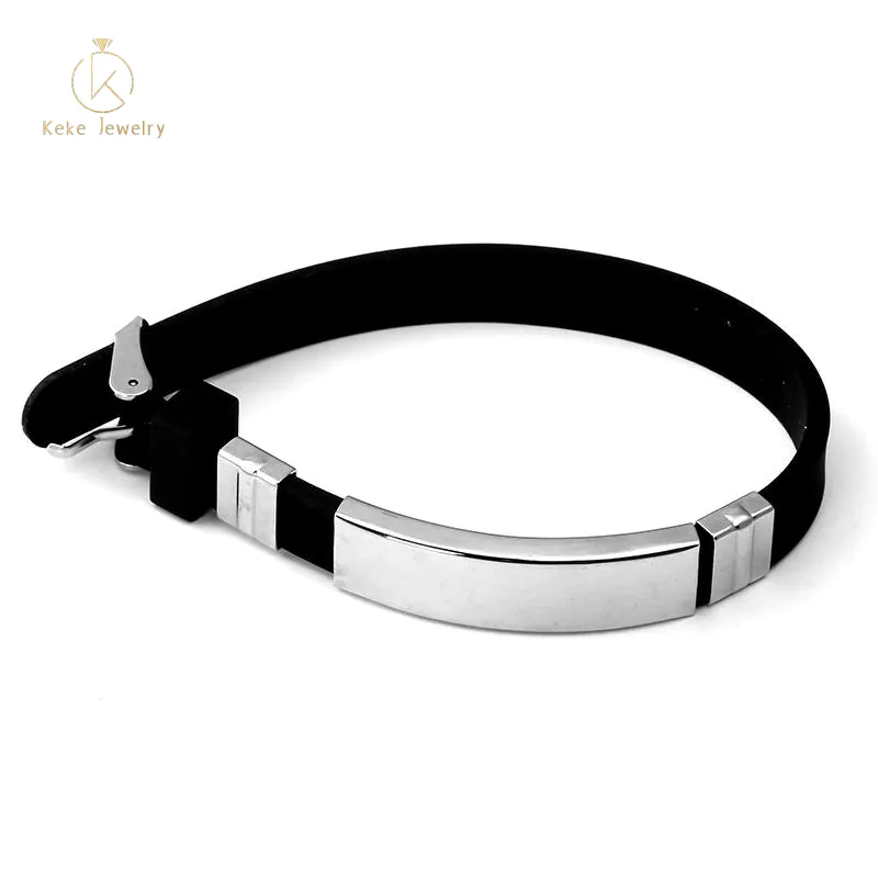 Men's Christmas Gift Custom Name Engraved Genuine Leather Bracelet for Men custom design