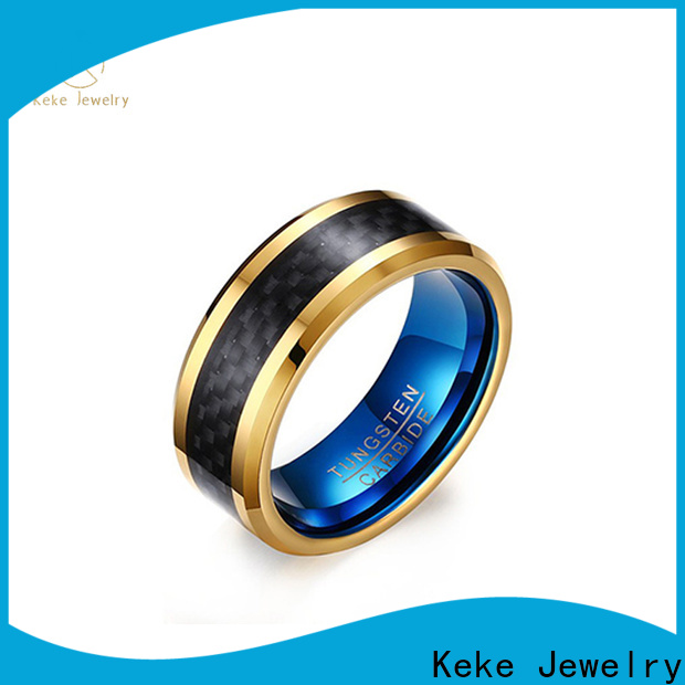 Keke Jewelry Best black tungsten rings manufacturers for men