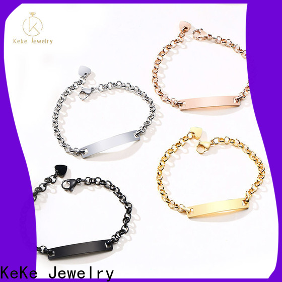 Keke Jewelry Custom hand silver bracelet supply for girls