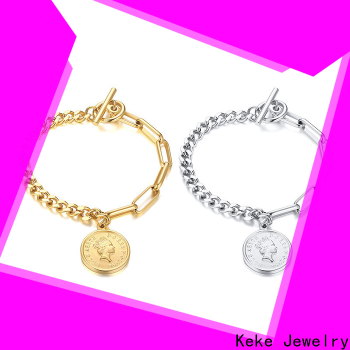 Keke Jewelry mens heavy sterling silver bracelets company for girls