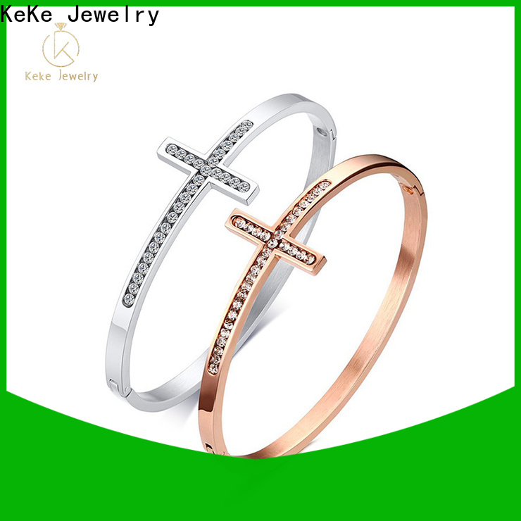 Keke Jewelry High-quality silver men's bangle bracelets manufacturers for men