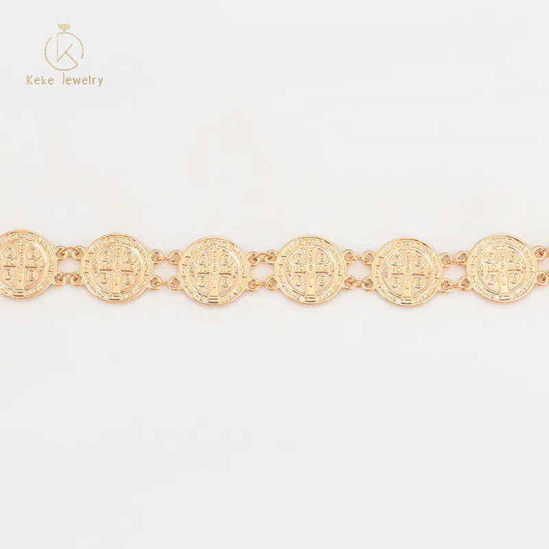 xuping jewelry Religious series retro classic elegant serious Christian 18K gold-plated bracelet S00098601