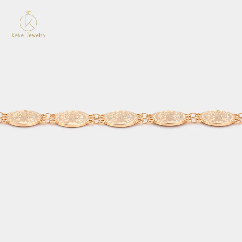 xuping jewelry Religious series retro classic elegant serious Christian 18K gold-plated bracelet S00098601