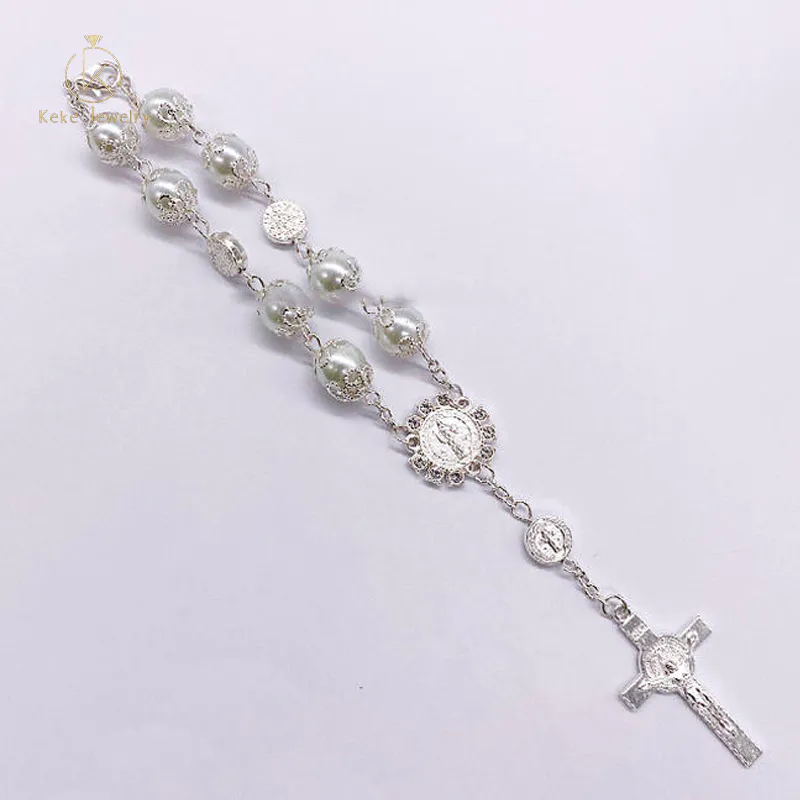 fashion christian jewelry, unisex Christian rosary cross pendant bracelet CBB011