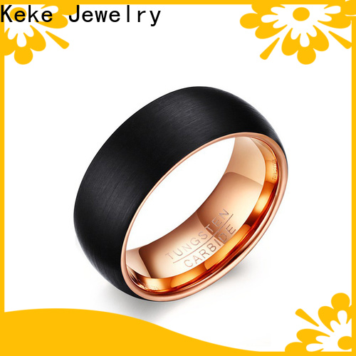 Keke Jewelry black tungsten rings suppliers for lady