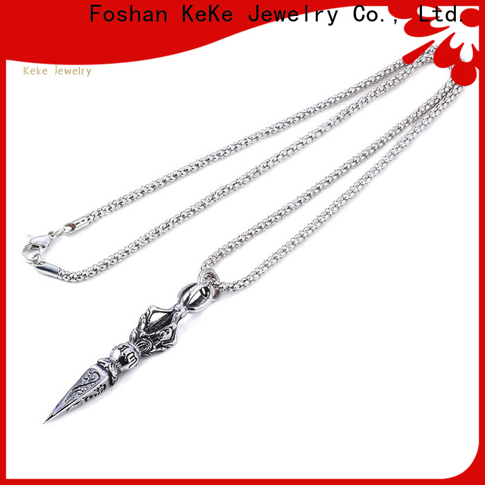 Keke Jewelry silver feather pendant for business for girls