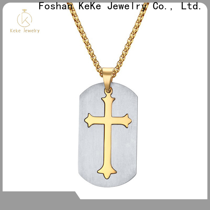 Keke Jewelry Wholesale extra large silver cross pendant manufacturers for lady