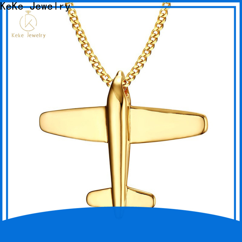 Keke Jewelry Custom silver chain with pendant price factory for lady