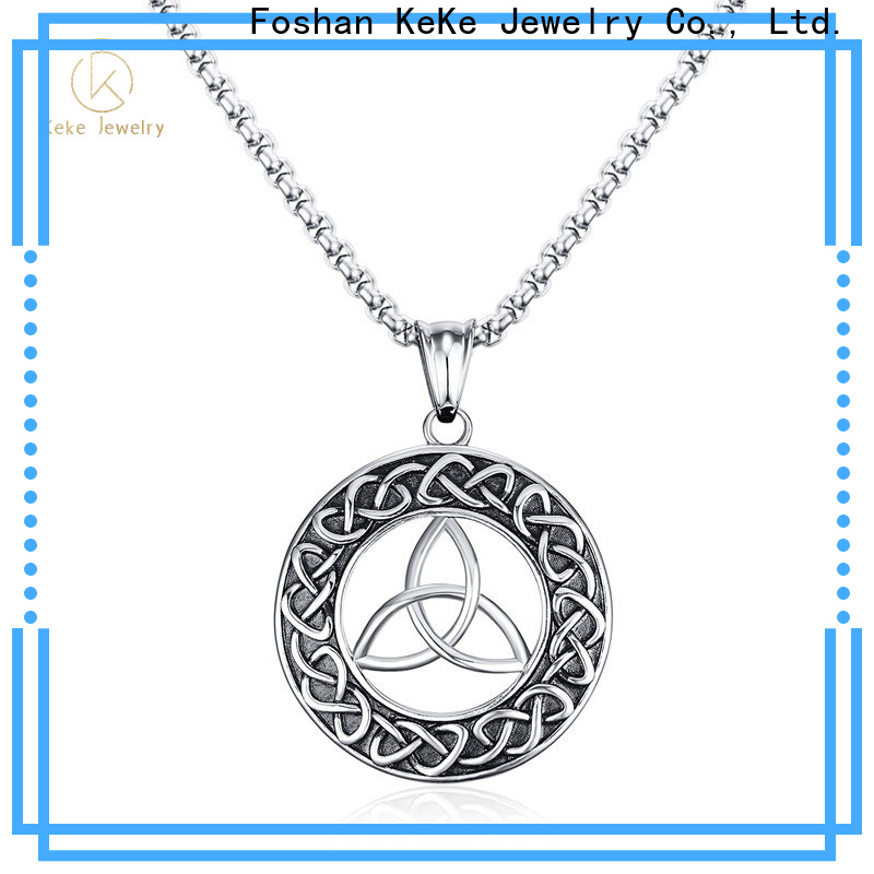 Keke Jewelry celtic cross pendant silver for business for lady