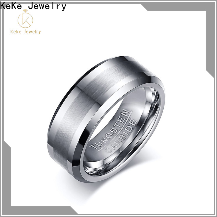 Keke Jewelry black tungsten carbide rings for business for women