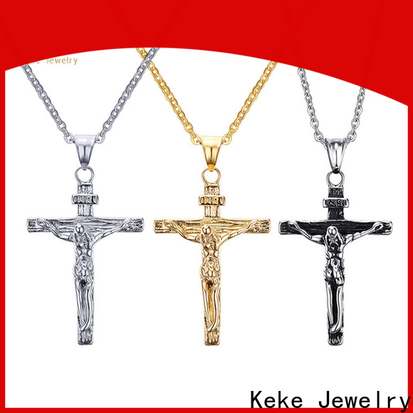 Keke Jewelry half moon pendant silver company for men