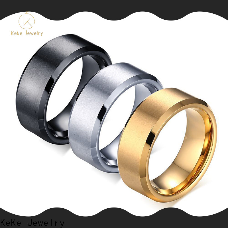 Keke Jewelry black tungsten rings manufacturers for girls