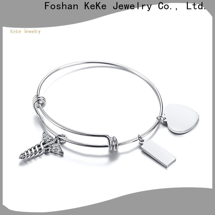 Wholesale sterling silver heart bracelet suppliers for girls