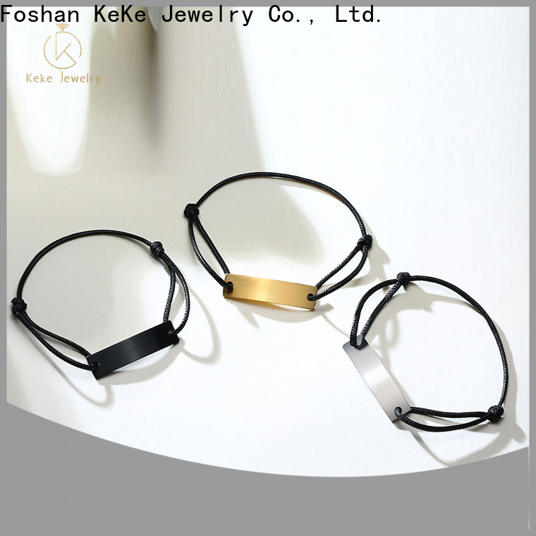 Keke Jewelry High-quality mens silver engraved bracelet company for girls