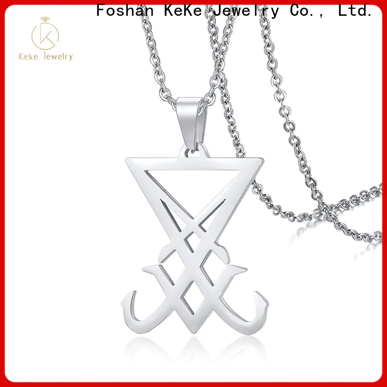 High-quality small pendant necklace silver company for men