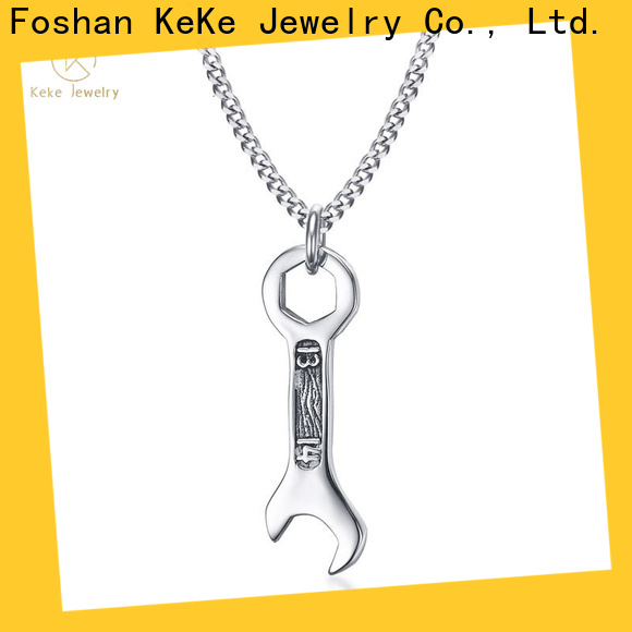 Keke Jewelry Custom making silver pendants supply for lady