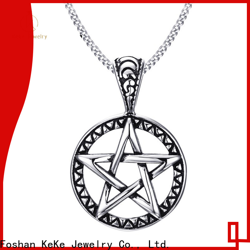 Keke Jewelry long sterling silver pendant necklace suppliers for lady
