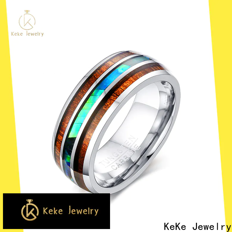 Keke Jewelry blue tungsten rings supply for men