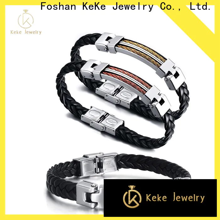 Custom silver slider bracelet suppliers for men