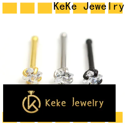 Keke Jewelry Wholesale pure silver nose ring suppliers for lady