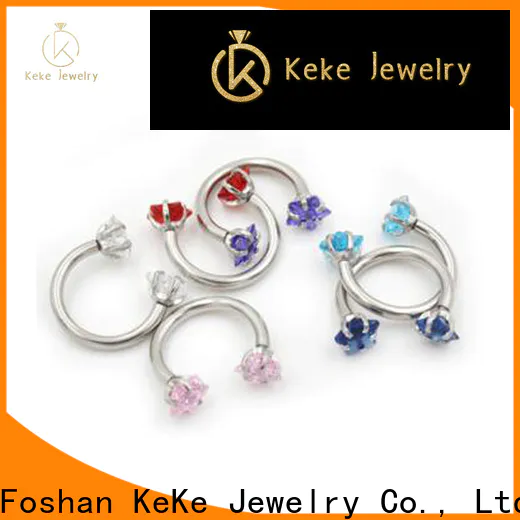 Keke Jewelry stainless steel piercing jewelry for business for lady