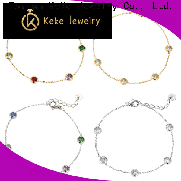 Keke Jewelry New stainless steel initial anklet supply for lady