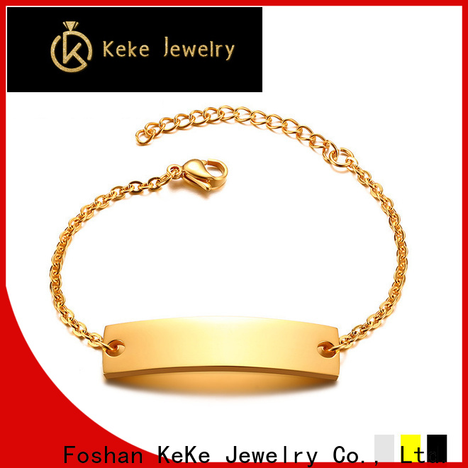 Top sterling silver medical alert bracelet factory for lady