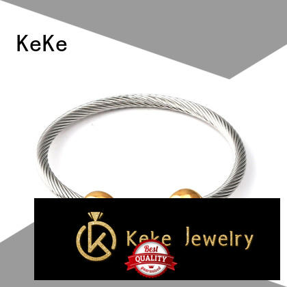 KeKe high quality rose gold bangle charm bracelet factory price for decorate