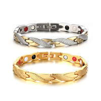 Korean style personality bracelet stainless steel magnet bracelet gold 18K female fashion jewelry e-commerce SBRM-092