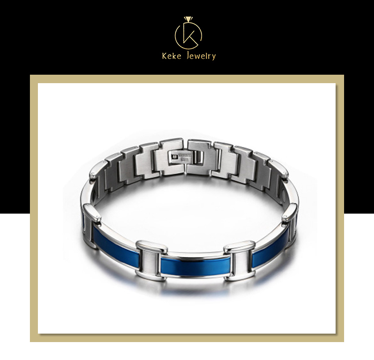 Custom silver curb bracelet factory for lady