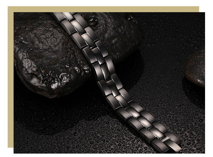product-European and American mens trendy magnet trendy mens titanium steel bracelet jewelry SBRM-01