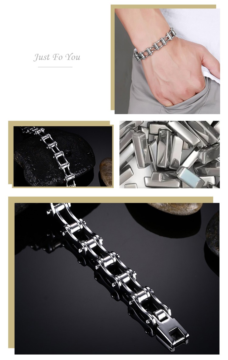 product-Mens bicycle trendy titanium steel mens bicycle bracelet BR-088-KeKe-img