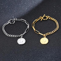 New Bangles Design Titanium Steel Gold Bracelet China Jewelry Factory