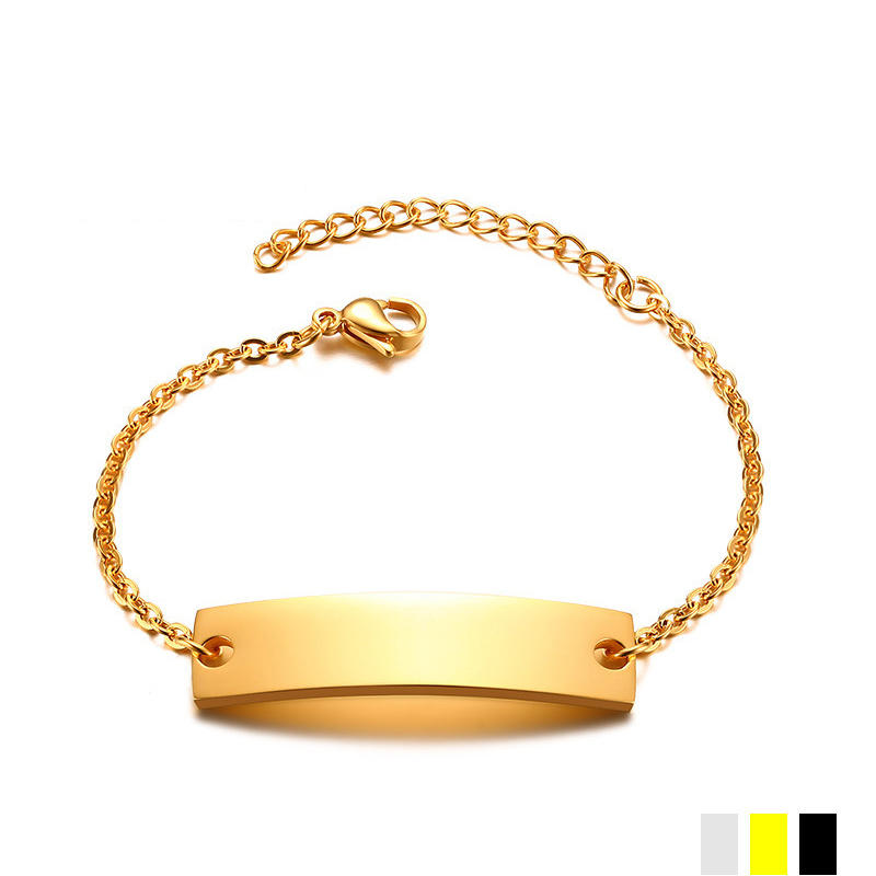 Ladies Unique Bracelets 10mm Stainless Steel Gold Bracelet Sale BR-473