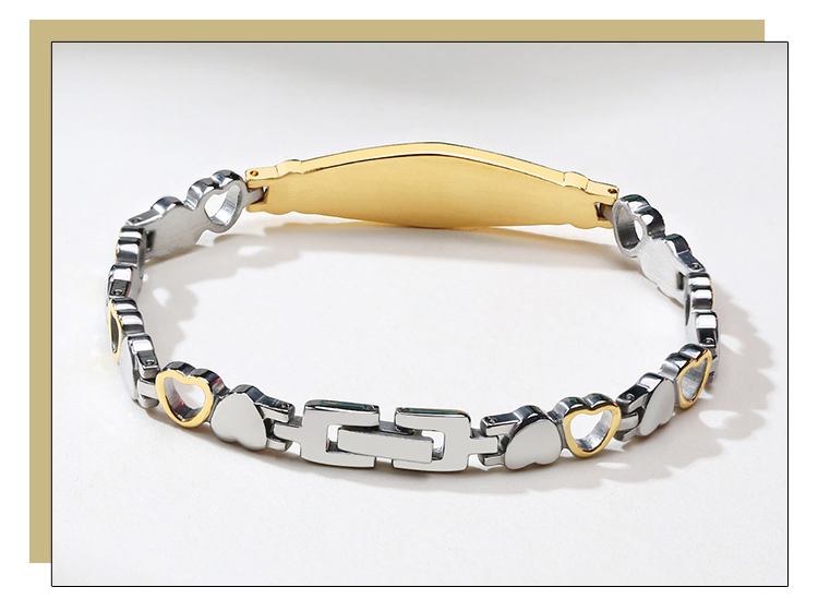 product-High-end custom Unisex stainless steel heart-shaped bracelet BR-790-KeKe-img