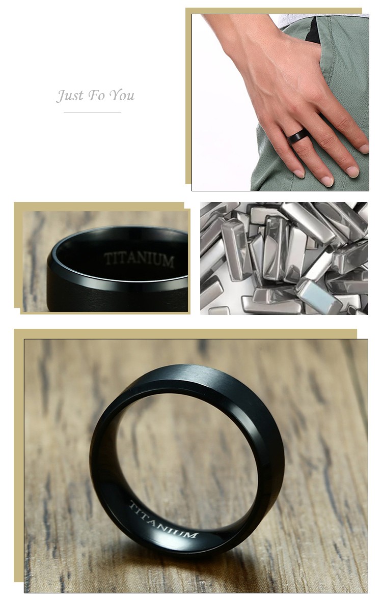 product-Customizable text 8MM hand-brushed titanium simple ring R-022-KeKe-img